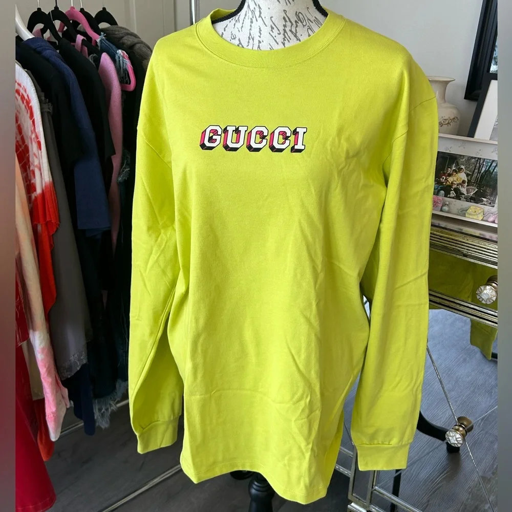 Gucci Vibrant Yellow Crewneck NWT